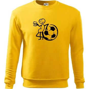Pánská mikina Velký fotbalista - Mikina Essential pánská - S ( Žlutá )