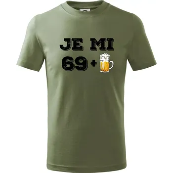 Je mi 70 pivo - Tričko dětské bavlněné - 134 cm/8 let ( Khaki )
