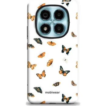 Pouzdro na mobilní telefon Odolný obal Mobiwear Elite Pro - Xiaomi Redmi Note 14 Pro 4G - EP76E Oranžoví motýlci (Odolné pouzdro, obal kryt Mobiwear Elite Pro - maximální ochrana mobilu Xiaomi Redmi Note 14 Pro 4G, zesílené hrany, přesné výřezy, pohodlné držení, odolná grafika,)
