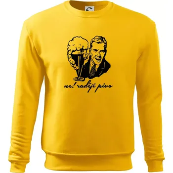 Pánská mikina Ne! Raději pivo - Mikina Essential pánská - 3XL ( Žlutá )