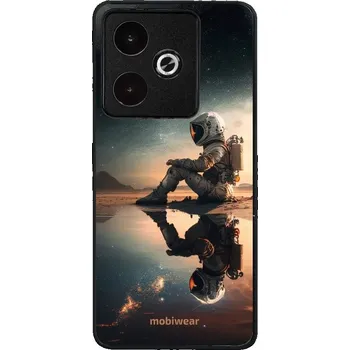 Lesklý kryt Mobiwear Glossy - Realme GT 7 - G003G Astronaut na samotce (Prémiové lesklé pouzdro, obal, kryt Mobiwear Glossy na mobil Realme GT 7 - G003G Astronaut na samotce, materiál Plast + TPU silikon - krytí po všech stranách, neošoupatelný potisk,)