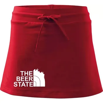 Dámská sukně The Beer State - Praha - Sportovní sukně - two in one - L ( Červená )