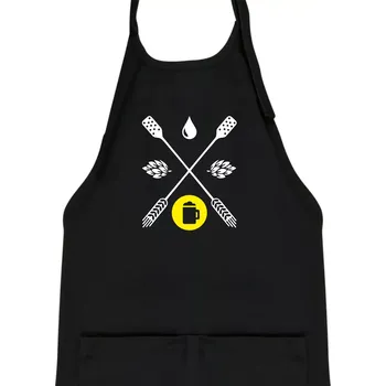 Kuchyňská zástěra Pivo ingredience - Dětská zástěra na vaření - Univerzální velikost ( Černá )