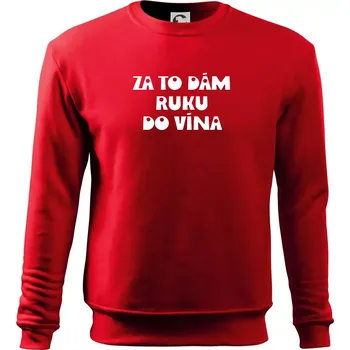 Chlapecké tričko Za to dám ruku do vína - Mikina Essential dětská - 146 cm/10 let ( Červená )