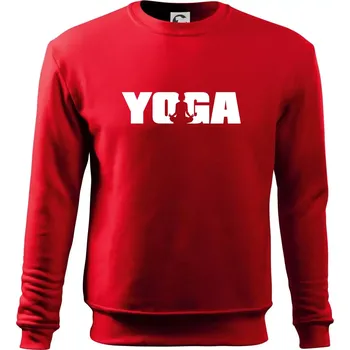 Chlapecké tričko Yoga nápis - Mikina Essential dětská - 158 cm/12 let ( Červená )