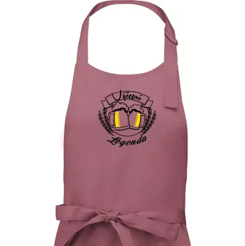 Kuchyňská zástěra Výčepní legenda - Dámská zástěra na vaření - Univerzální velikost ( Starorůžová )