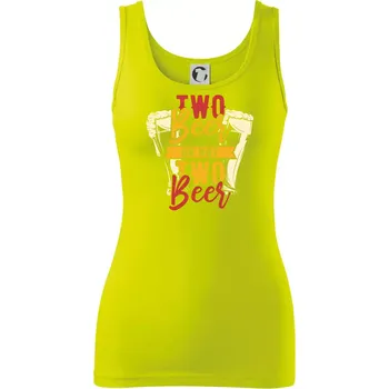 Dámské tričko Two beer or not two beer - Dámské tílko - 2XL ( Limetková )