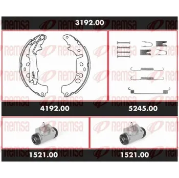 Brzdový buben Souprava brzd, bubnova brzda REMSA SPK 3192.00