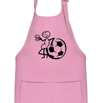 Kuchyňská zástěra Velký fotbalista - Dětská zástěra na vaření - Univerzální velikost ( Růžová )