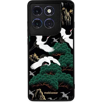 Pouzdro na mobilní telefon Lesklý kryt Mobiwear Glossy - Motorola Edge 60 Pro - G042G - Jeřábi (Prémiové lesklé pouzdro, obal, kryt Mobiwear Glossy na mobil Motorola Edge 60 Pro - G042G - Jeřábi, materiál Plast + TPU silikon - krytí po všech stranách, neošoupatelný potisk, tenké)
