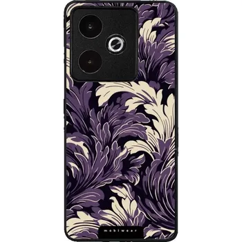 Pouzdro na mobilní telefon Lesklý kryt Mobiwear Glossy - Realme GT 7 - GA46G Fialové rostliny (Prémiové lesklé pouzdro, obal, kryt Mobiwear Glossy na mobil Realme GT 7 - GA46G Fialové rostliny, materiál Plast + TPU silikon - krytí po všech stranách, neošoupatelný potisk, tenké)