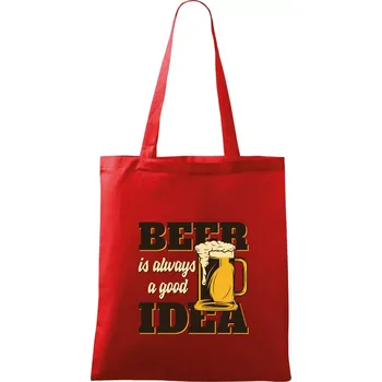 Beer idea - Taška bavlněná - 42 x 38 cm ( Červená )