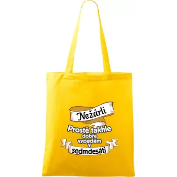 Nežárli pro pány 70 - Taška bavlněná - 42 x 38 cm ( Žlutá )