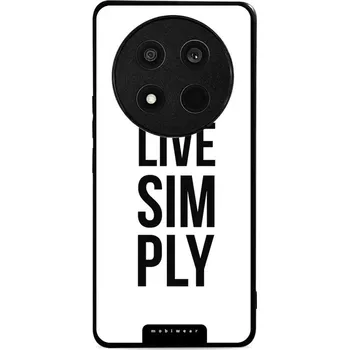 Pouzdro na mobilní telefon Lesklý kryt Mobiwear Glossy - Honor Magic7 Lite 5G - G070G Live simply (Prémiové lesklé pouzdro, obal, kryt Mobiwear Glossy na mobil Honor Magic7 Lite 5G - G070G Live simply, materiál Plast + TPU silikon - krytí po všech stranách, neošoupatelný potisk,)