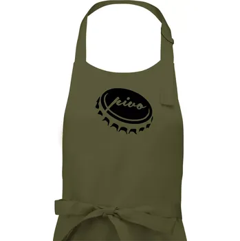 Kuchyňská zástěra Pivo zátka - Pánská zástěra na vaření - Univerzální velikost ( Khaki )