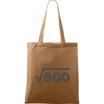 Nákupní taška Narozeniny odmocnina 30 - Taška bavlněná - 42 x 38 cm ( Cappuccino )