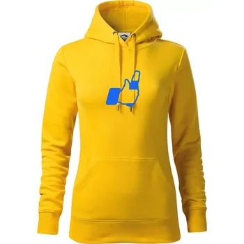 Dámská mikina FCB pivo - Mikina dámská Cape s kapucí - XS ( Žlutá )