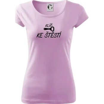 Dámské tričko Klíč ke štěstí otvírák - Dámské triko Pure - XS ( Orchid )