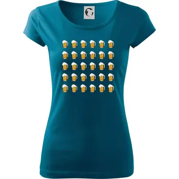 Dámské tričko Narozeniny - 30x pivo - Dámské triko Pure - L ( Petrolejová )