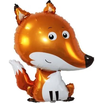 Party dekorace Foliový balonek - Liška velká 62 x 50 cm