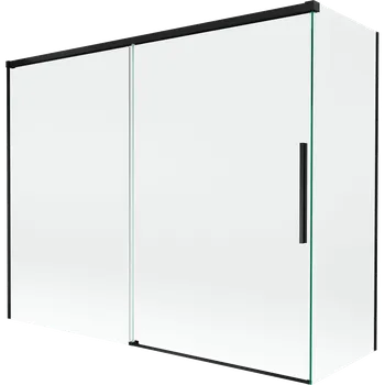 Vanová zástěna Mexen Rox paraván na vanu, 2-křídlý posuvný, 190 + 90 x 150 cm, transparentní, černý - 8C9-190-090-70-00 Vanové zástěny