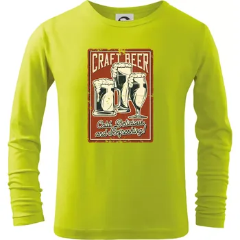 Chlapecké oblečení Craft beer - Triko dětské Long Sleeve - 158 cm/12 let ( Limetková )