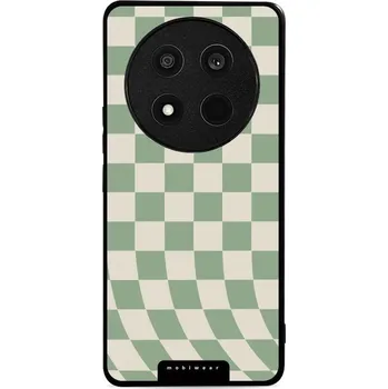 Pouzdro na mobilní telefon Lesklý kryt Mobiwear Glossy - Honor Magic7 Lite 5G - GA58G Zelená a béžová šachovnice (Prémiové lesklé pouzdro, obal, kryt Mobiwear Glossy na mobil Honor Magic7 Lite 5G - GA58G Zelená a béžová šachovnice, materiál Plast + TPU silikon - krytí po všech)