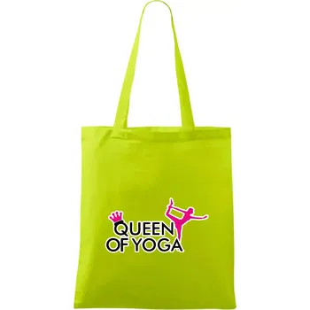Queen Of Yoga - Taška bavlněná - 42 x 38 cm ( Limetková )