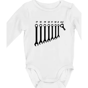 Opravář piva - Body kojenecké s dlouhým rukávem - Dlouhý r. do 3 měs ( Bílá )