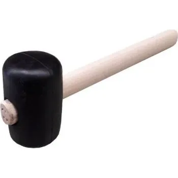 Palice Palice gumová PROFI 65 mm, 0.8 kg, dřevěná násada