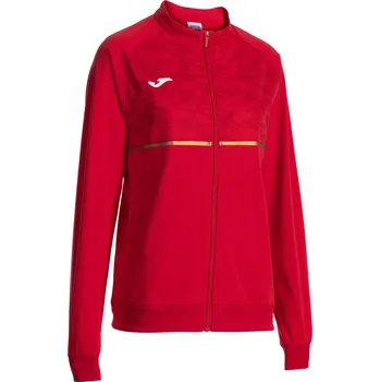 Dámská mikina Dámská běžecká Mikina Joma Record III Full Zip červená, velikost S