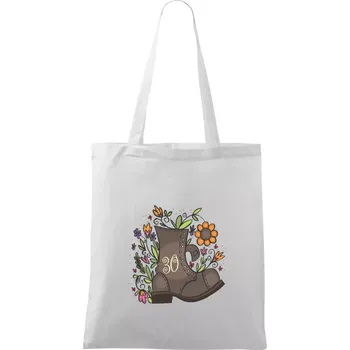 Stará bota 30 - Taška bavlněná - 42 x 38 cm ( Bílá )