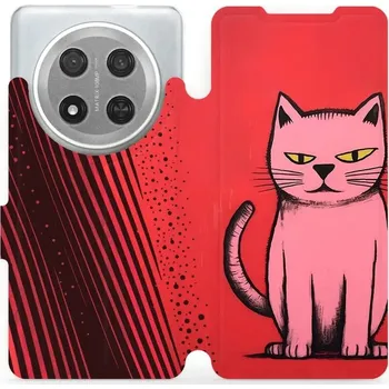 Pouzdro na mobilní telefon Flipové pouzdro Mobiwear - Honor Magic7 Lite 5G - VP54S Kocourek (Knížkové flip pouzdro, obal, kryt na mobil Honor Magic7 Lite 5G - VP54S Kocourek, materiál Umělá kůže + TPU - ochrana 360°, stojánek, silikonová vanička, magnetické zavírání)