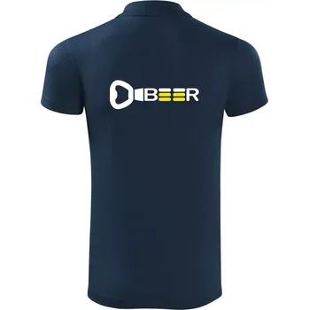 Pánská košile Otvírák Beer - Polokošile Victory sportovní (dresovina) - 2XL ( Námořní modrá (velmi tmavá - téměř černá) )