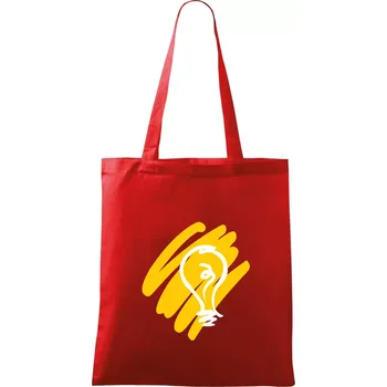 Žárovka splash - Taška bavlněná - 42 x 38 cm ( Červená )