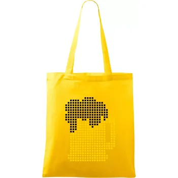 Pivo pixel - Taška bavlněná - 42 x 38 cm ( Žlutá )