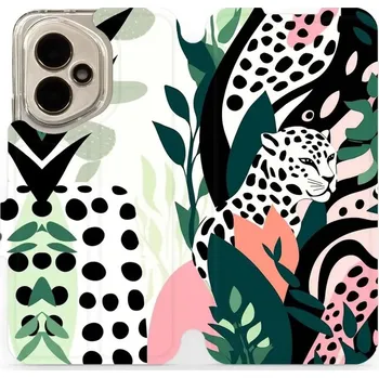 Pouzdro na mobilní telefon Flipové pouzdro Mobiwear - Honor 400 - VP53S Levhart (Knížkové flip pouzdro, obal, kryt na mobil Honor 400 - VP53S Levhart, materiál Umělá kůže + TPU - ochrana 360°, stojánek, silikonová vanička, magnetické zavírání)