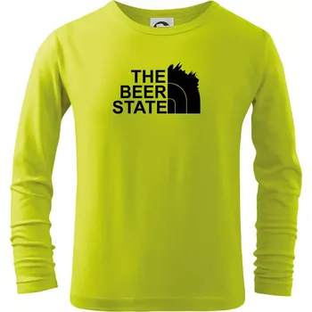 Chlapecké oblečení The Beer State - Praha - Triko dětské Long Sleeve - 134 cm/8 let ( Limetková )