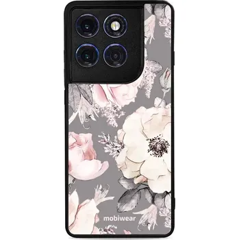 Pouzdro na mobilní telefon Lesklý kryt Mobiwear Glossy - Motorola Edge 60 Pro - G034G - Květy na šedém pozadí (Prémiové lesklé pouzdro, obal, kryt Mobiwear Glossy na mobil Motorola Edge 60 Pro - G034G - Květy na šedém pozadí, materiál Plast + TPU silikon - krytí po všech stranách,)