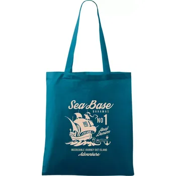 Sea Base - Taška bavlněná - 42 x 38 cm ( Petrolejová )