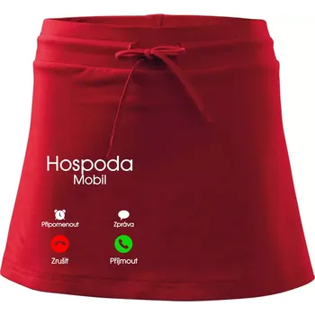 Dámská sukně Hospoda volá - Sportovní sukně - two in one - XL ( Červená )