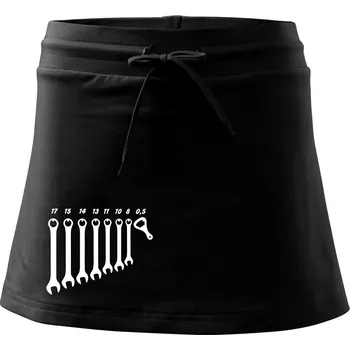 Dámská sukně Opravář piva - Sportovní sukně - two in one - XS ( Černá )