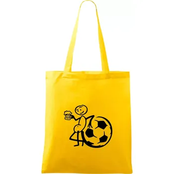 Nákupní taška Velký fotbalista - Taška bavlněná - 42 x 38 cm ( Žlutá )