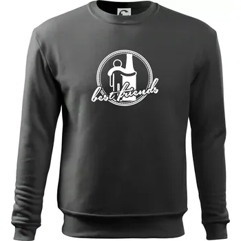 Chlapecké tričko Best friends pivo - Mikina Essential dětská - 158 cm/12 let ( Tmavá břidlice (šedá se zeleným nádechem) )