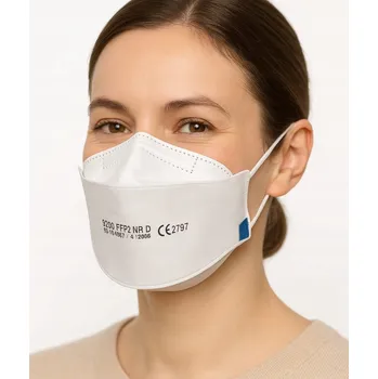 respirátor OCHRANNÁ MASKA FFP2 5vrstvá BÍLÁ "ERA" - 5 kusů