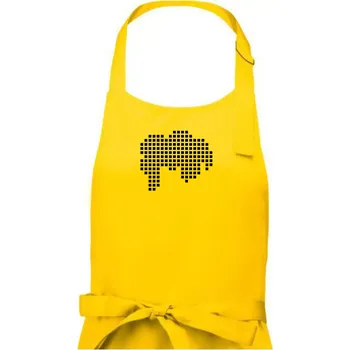 Kuchyňská zástěra Pivo pixel - Pánská zástěra na vaření - Univerzální velikost ( Žlutá )