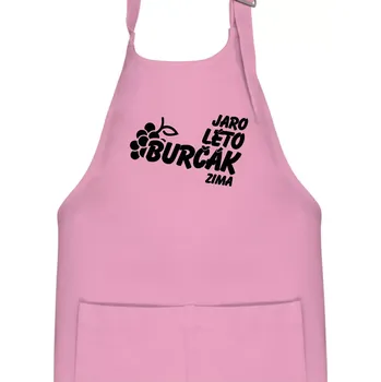 Kuchyňská zástěra Jaro, léto, burčák, zima - Dětská zástěra na vaření - Univerzální velikost ( Růžová )