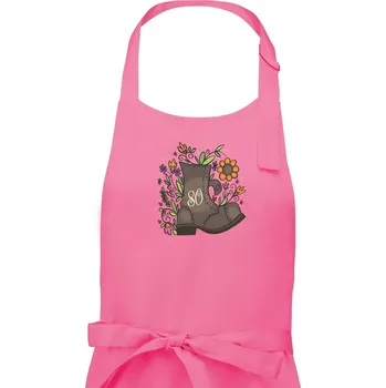 Kuchyňská zástěra Stará bota 80 - Pánská zástěra na vaření - Univerzální velikost ( Růžová )