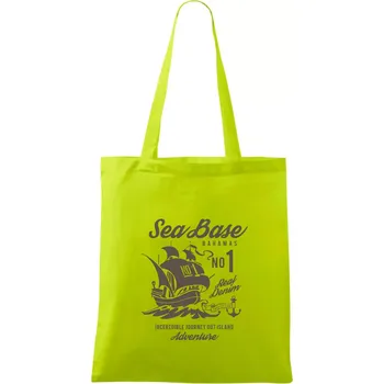Sea Base - Taška bavlněná - 42 x 38 cm ( Limetková )