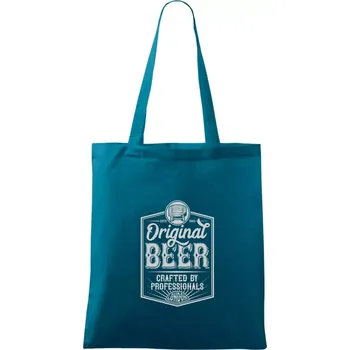 Original beer - Taška bavlněná - 42 x 38 cm ( Petrolejová )